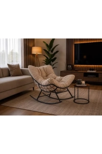 Sallanan Sandalye - Emzirme Koltuğu - Dinlenme Koltuğu - TV Koltuğu Balkon ve Kitap Okuma Koltuğu